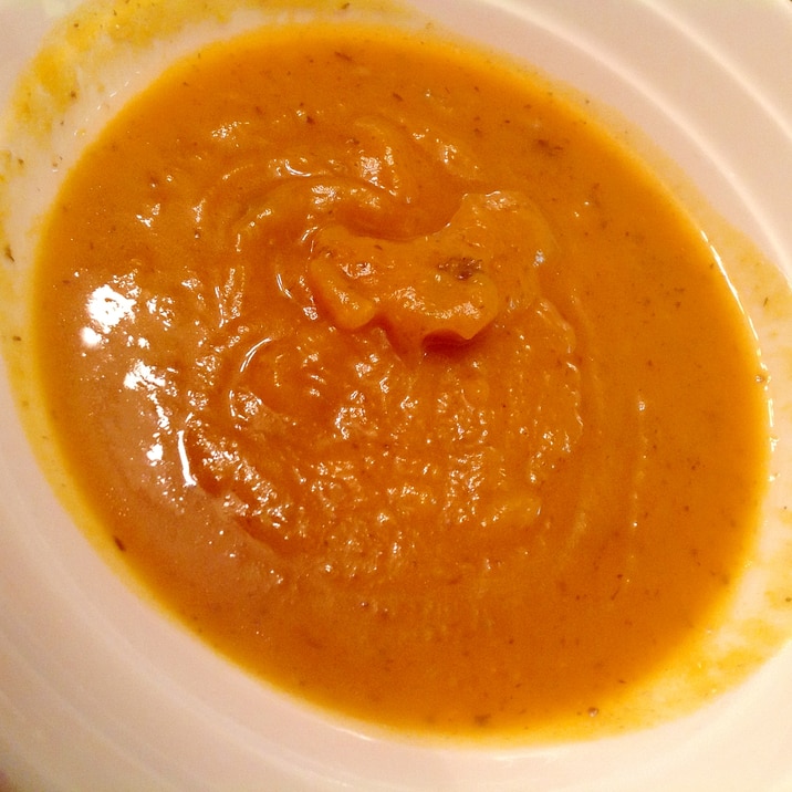 濃厚かぼちゃとマッシュルームのスープ